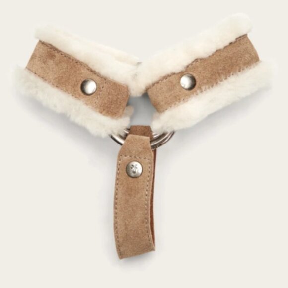 FRYE Removable Add-On Shearling Harness For Boots Beige Size Medium 7-8 NWT - Picture 2 of 3